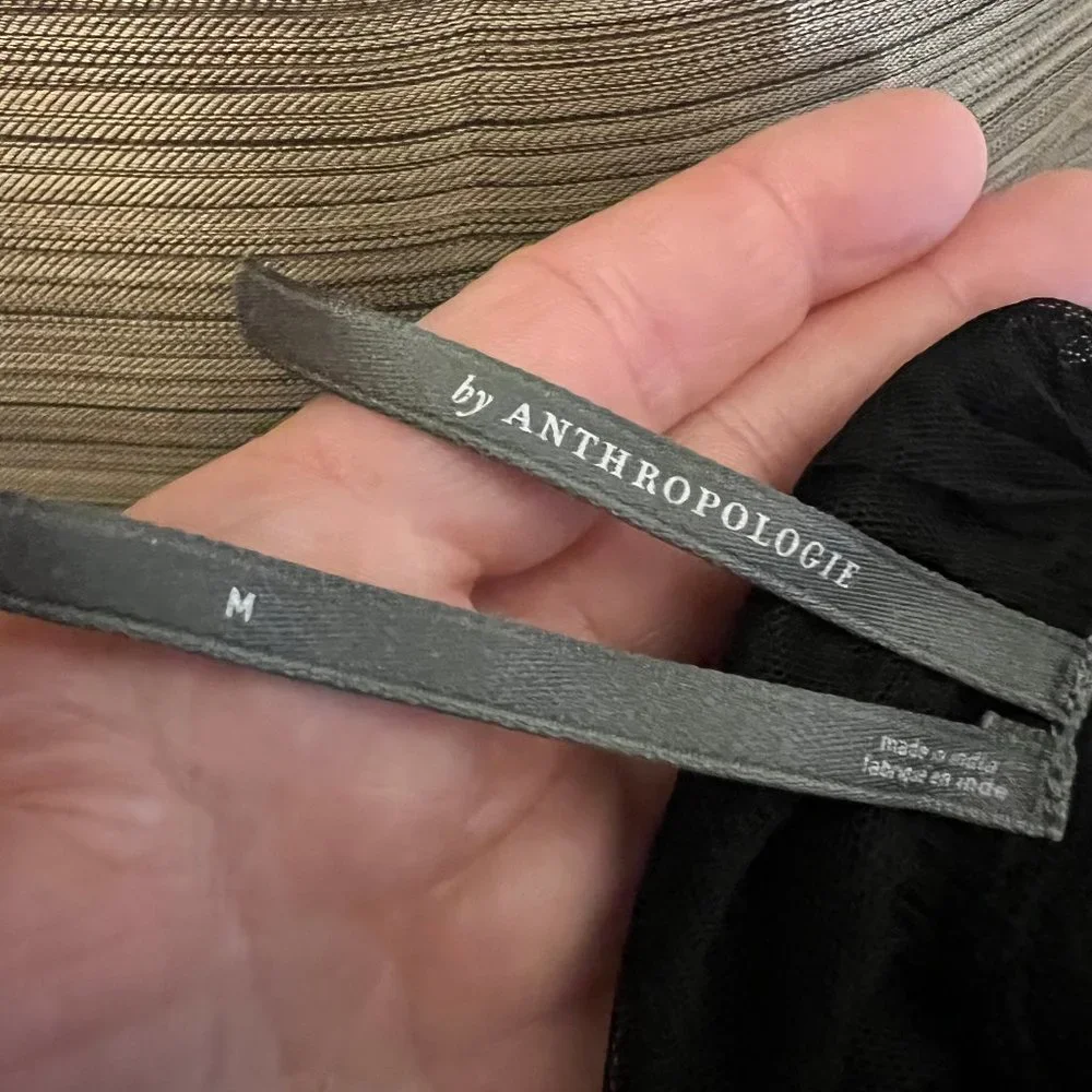 Anthropologie Sheer Tulle Maxi Skirt Sz M - Picture 6 of 8